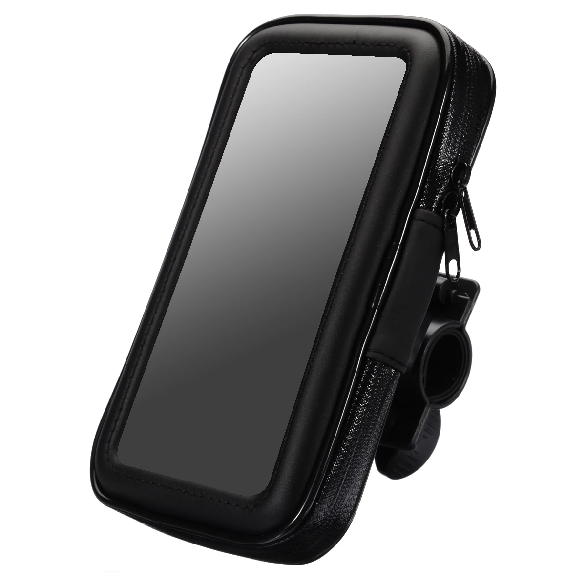 1PC Black Motorcycle Bike Bicycle Waterproof Cell Phone GPS Case Bag Handlebar Mount Holder Stand Support