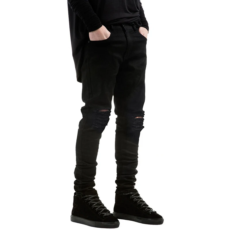 Jeans Men Pants Fear of God Trousers Pant Boost Biker Balmai Man Printing Masculina Ripped Jean Women Black Casual Destroyed