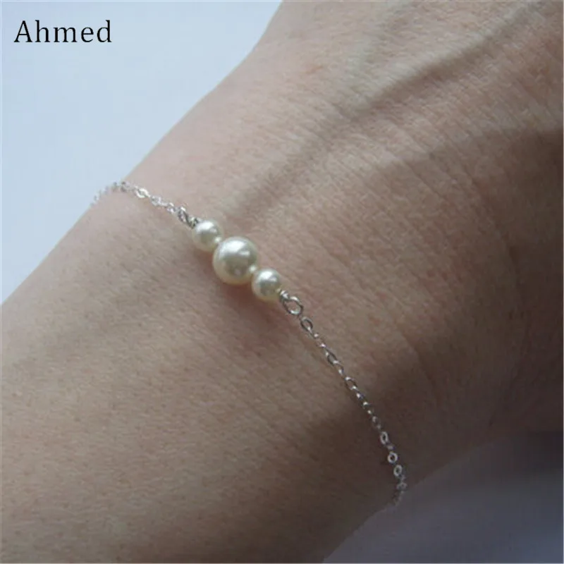 Ahmed Simple Gold/Silver Imitation Pearls Accessory Bracelet Chain Women Fashion Jewelry Charm Lady Wrist Ornaments For Gift
Ahmed Simple Gold/Silver Imitation Pearls Accessory Bracelet Chain Women Fashion Jewelry Charm Lady Wrist Ornaments For Gift