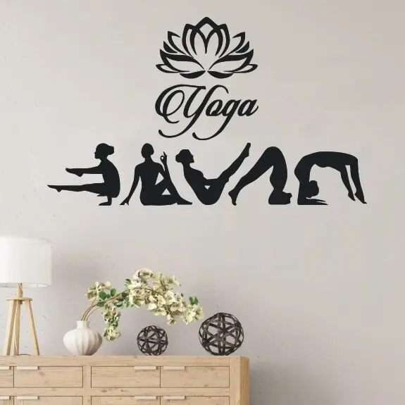 Vinyl Sticker Removable Yoga Posture Wall Decal Yoga Studio Decor Lotus Hinduism Wall Mural Creative Yoga Studio Wall Art AY514
Vinyl Sticker Removable Yoga Posture Wall Decal Yoga Studio Decor Lotus Hinduism Wall Mural Creative Yoga Studio Wall Art AY514