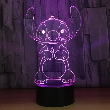 3D Illusion RGB LED Table Atmosphere Lamp Animated Cartoon Stitch Baymax Spongebob Squarepants Home Mood Light Kids Student Gift
3D Illusion RGB LED Table Atmosphere Lamp Animated Cartoon Stitch Baymax Spongebob Squarepants Home Mood Light Kids Student Gift