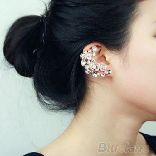New Fashion Crescent Shape Rhinestone Right Ear Cuff Clip Golden Earring Stud 00LI
New Fashion Crescent Shape Rhinestone Right Ear Cuff Clip Golden Earring Stud 00LI
