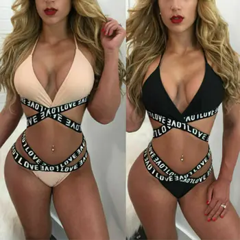 Women Ladies Sexy LOVE Letter Push Up Padded Swimming Suit Beachwear Mononiki One Peices Cross Trriangle Summer Bathing Suit
Women Ladies Sexy LOVE Letter Push Up Padded Swimming Suit Beachwear Mononiki One Peices Cross Trriangle Summer Bathing Suit