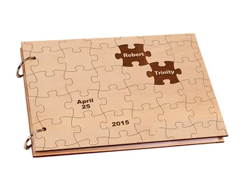 Personalized Puzzle Wooden Cover Engagement Guest Book Custom Wedding Guestbook Rustic Photo Album Engraved Wedding Party Decor
Personalized Puzzle Wooden Cover Engagement Guest Book Custom Wedding Guestbook Rustic Photo Album Engraved Wedding Party Decor