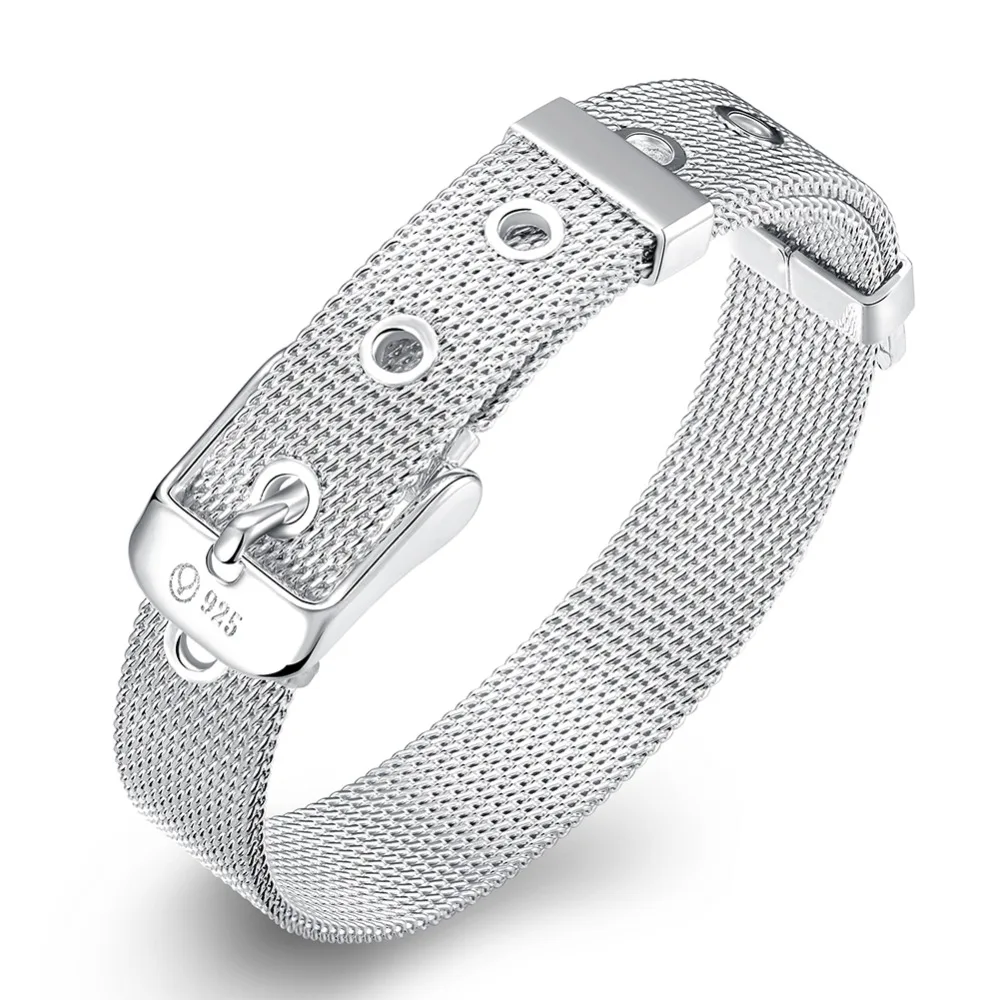 Free Shipping Wholesale Plated Silver Bracelet, Plated Silver Fashion Jewelry Small Web Watch Belt Bracelet KDH237
Free Shipping Wholesale Plated Silver Bracelet, Plated Silver Fashion Jewelry Small Web Watch Belt Bracelet KDH237