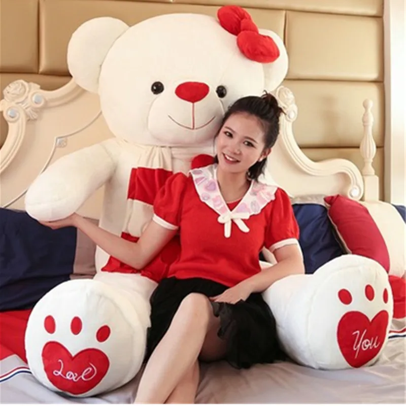 100cm Soft Big Teddy Bear Stuffed Animal Plush Toy With Ribbon Large Bears For Kids Giant Pillow Dolls Cute girl birthday presen
100cm Soft Big Teddy Bear Stuffed Animal Plush Toy With Ribbon Large Bears For Kids Giant Pillow Dolls Cute girl birthday presen