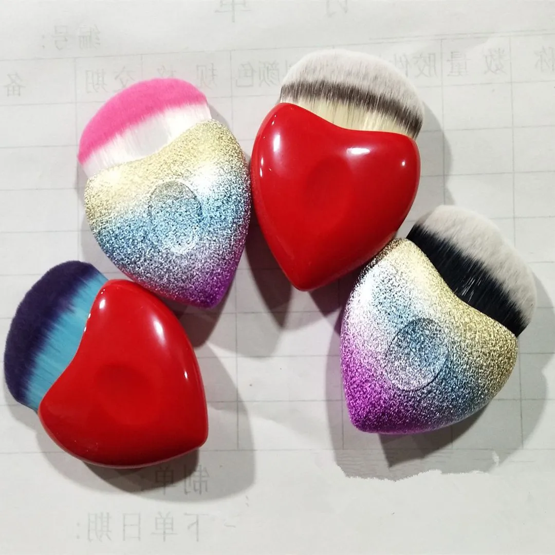 New Heart Foundation Makeup Brushes Dense Synthetic Hair Cosmetic Tool Colorful Make Up Brush
New Heart Foundation Makeup Brushes Dense Synthetic Hair Cosmetic Tool Colorful Make Up Brush