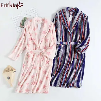 Fdfklak New Couple Flannel Bathrobe Long Dressing Gowns For Women Sleeping Robe Warm Winter Night Gown Long Sleeve Bath Robe
Fdfklak New Couple Flannel Bathrobe Long Dressing Gowns For Women Sleeping Robe Warm Winter Night Gown Long Sleeve Bath Robe