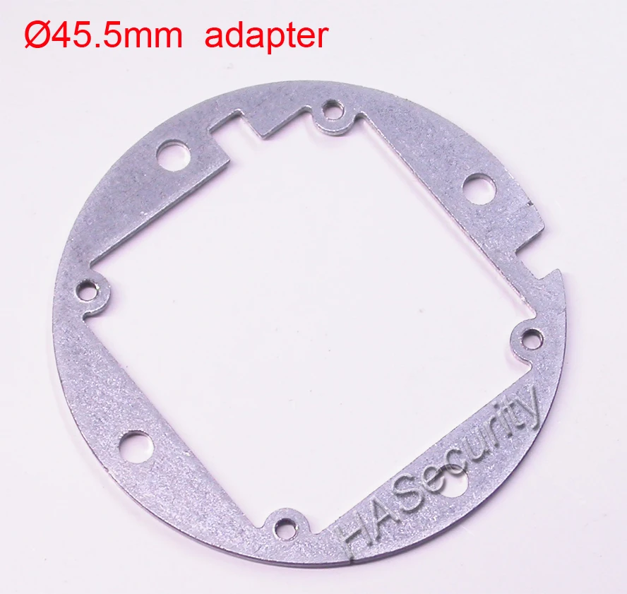 (2pcs) metal plate / adapter / spacer / converter 45.5mm(diameter) to 32 x 32mm PCB for CCTV camera module installation assembly
(2pcs) metal plate / adapter / spacer / converter 45.5mm(diameter) to 32 x 32mm PCB for CCTV camera module installation assembly