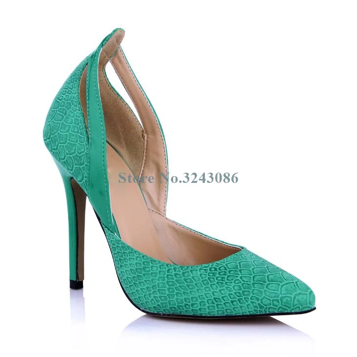 Green Snakeskin Hollow Out Thin High Heel Pumps Leather Shallow Stiletto Heel Pumps Spring New Arrival Two Pieces Shoes
Green Snakeskin Hollow Out Thin High Heel Pumps Leather Shallow Stiletto Heel Pumps Spring New Arrival Two Pieces Shoes