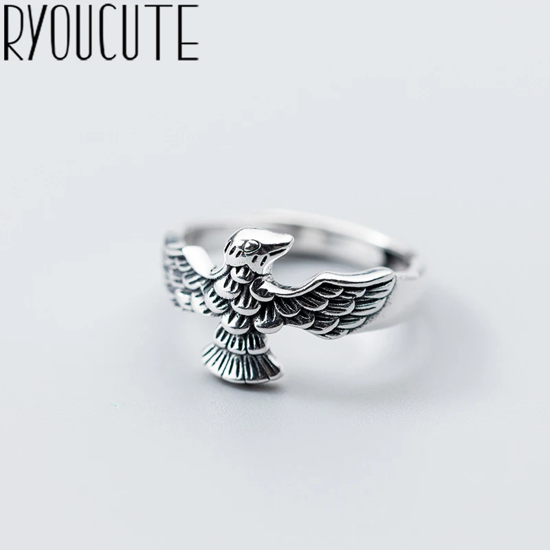 RYOUCUTE 100% Real 925 Sterling Silver Exaggerated Personality Eagle Rings for Women Statement Adjustable Finger Large Ring
RYOUCUTE 100% Real 925 Sterling Silver Exaggerated Personality Eagle Rings for Women Statement Adjustable Finger Large Ring