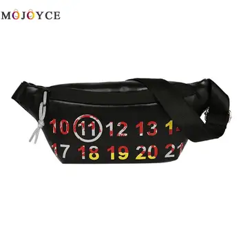 Numbers Printed PU Leather Waist Pack Pouch Women Girls Chest Strap Belt Bag Female Fashion Fanny Pack
Numbers Printed PU Leather Waist Pack Pouch Women Girls Chest Strap Belt Bag Female Fashion Fanny Pack