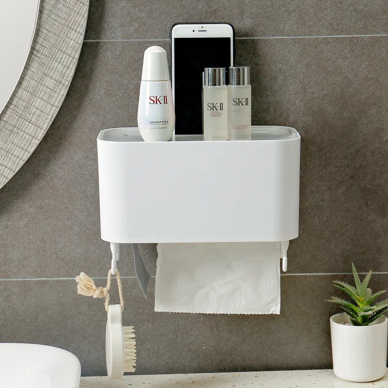 Toilet Paper Tissue Box Sucker Wall Mounted Holder Bathroom Storage Box Large Capacity Napkin Dispenser Organizer Dropshipping
Toilet Paper Tissue Box Sucker Wall Mounted Holder Bathroom Storage Box Large Capacity Napkin Dispenser Organizer Dropshipping
