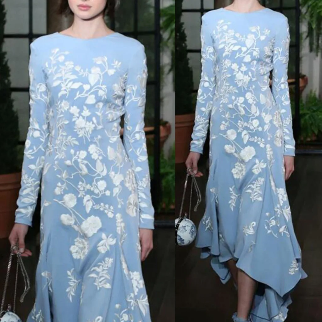Women Large Size Vintage Long Sleeve Floral Loose Party Long Maxi Dress Plus Size Ladies Party Dresses Elegant vestidos 2019
Women Large Size Vintage Long Sleeve Floral Loose Party Long Maxi Dress Plus Size Ladies Party Dresses Elegant vestidos 2019