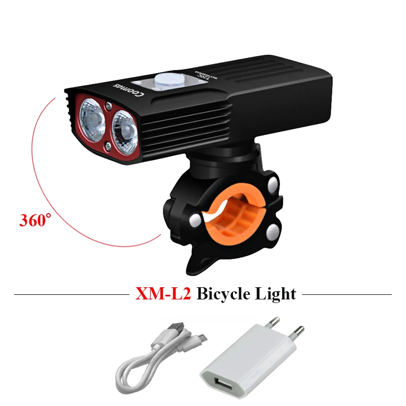 USB зарядка CREE XM L2 налобный фонарь для езды на велосипеде водонепроницаемая