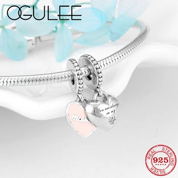Mother's Day gift charms 925 Sterling Silver Heart Pendant Mother in My Heart Fit Original Women Charm Bracelet Jewelry Making
Mother's Day gift charms 925 Sterling Silver Heart Pendant Mother in My Heart Fit Original Women Charm Bracelet Jewelry Making