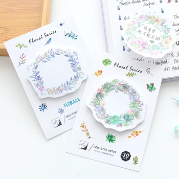 24 pcs/Lot Flower wreath sticky notes 30 sheet floral memo pad Mini bookmark Diary marker Stationery Office School supplies C424
24 pcs/Lot Flower wreath sticky notes 30 sheet floral memo pad Mini bookmark Diary marker Stationery Office School supplies C424