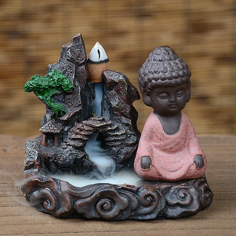 The new little monk back censer reversal smoke incense burner home decorate articles incense burner
The new little monk back censer reversal smoke incense burner home decorate articles incense burner