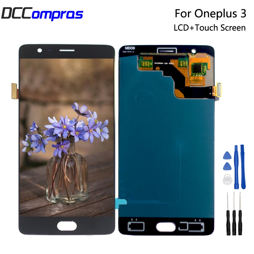 Фото AMOLED для Oneplus 3 T три A3000 A3003 ЖК-дисплей Дисплей кодирующий | Экраны для мобильных телефонов (32967628028)