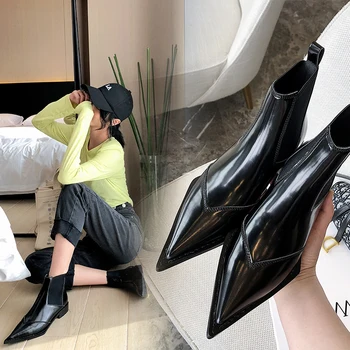 hot Women ankle boots Genuine Leather big size 22-25 cm Autumn and winter Fashion Europe and America locomotive Chelsea boots
hot Women ankle boots Genuine Leather big size 22-25 cm Autumn and winter Fashion Europe and America locomotive Chelsea boots