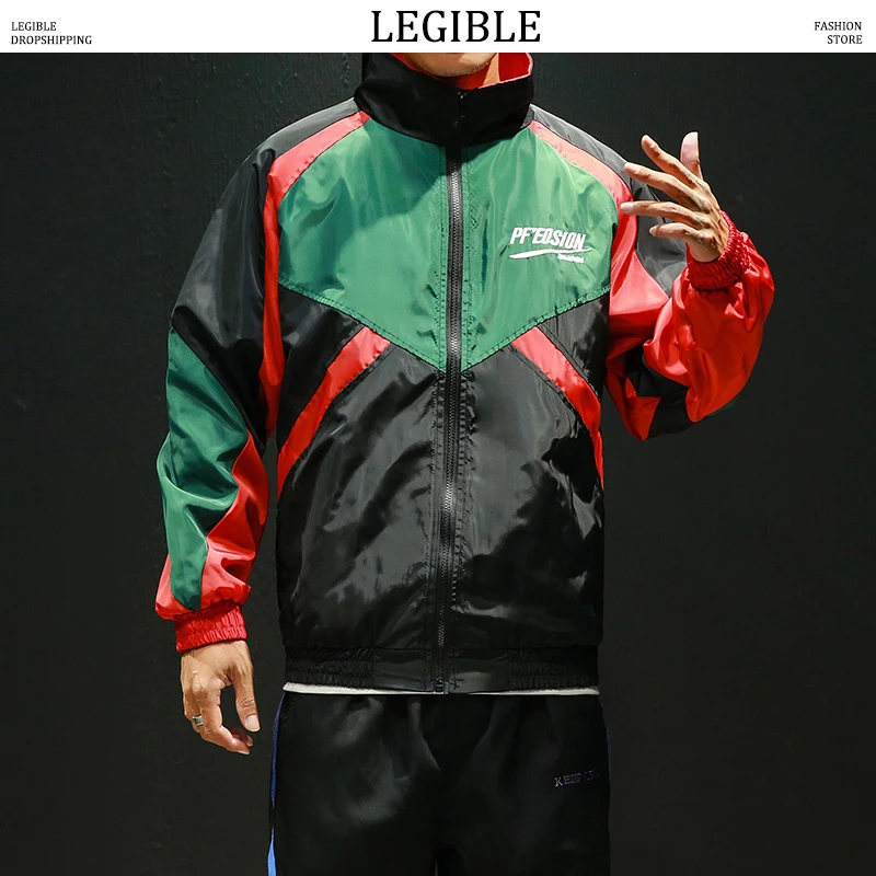 Spring Autumn Men Jacket Loose Patchwork Spliced Jacket Men Hip Hop Streetwear Dance Men windbreaker Jacket Coat Outwear 5XL
Spring Autumn Men Jacket Loose Patchwork Spliced Jacket Men Hip Hop Streetwear Dance Men windbreaker Jacket Coat Outwear 5XL