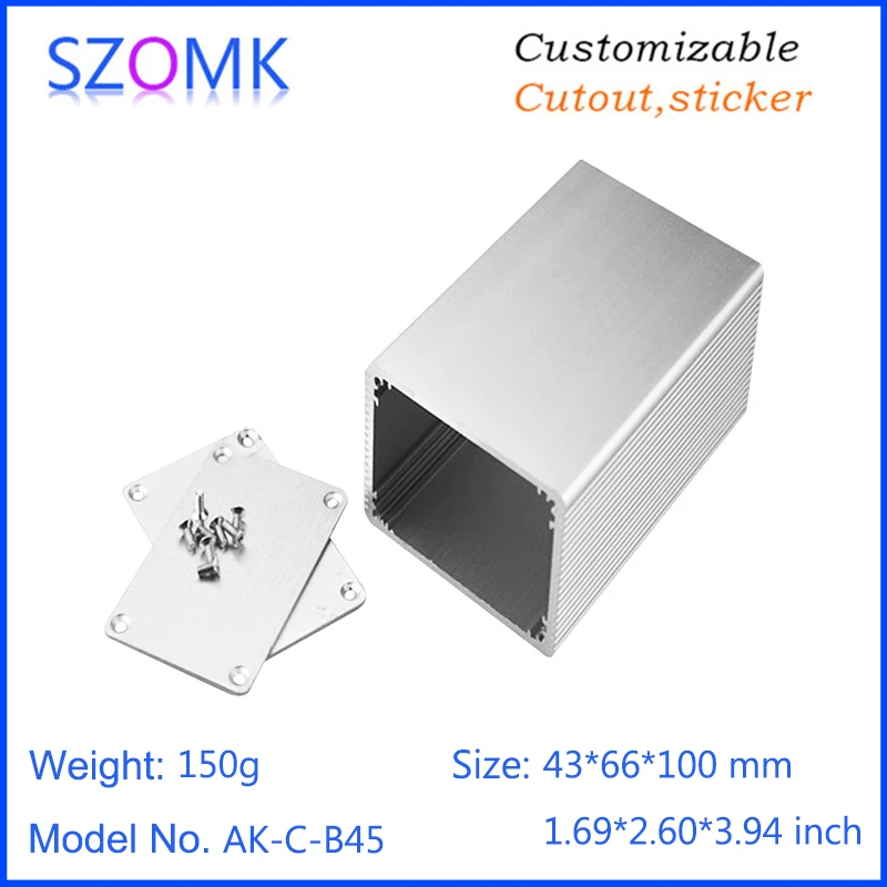 4 pieces aluminum color anodizing powder coating and electronics design diy pcb board aluminum enclosure diy
4 pieces aluminum color anodizing powder coating and electronics design diy pcb board aluminum enclosure diy