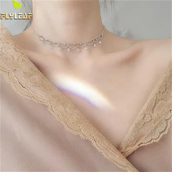 Flyleaf 925 Sterling Silver Necklace Women Beads Cubic Zirconia Fashion Chain Fine Jewelry Party Necklaces & Pendants Wedding
Flyleaf 925 Sterling Silver Necklace Women Beads Cubic Zirconia Fashion Chain Fine Jewelry Party Necklaces & Pendants Wedding