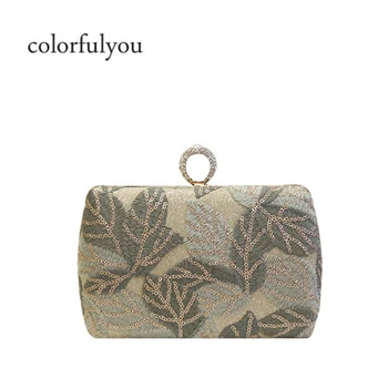 2019 Women Evening Clutch Bags Lady Purse Embroidered leaves Handbag With Chain Shoulder Bag Women's Handbags Wallets Party bag
2019 Women Evening Clutch Bags Lady Purse Embroidered leaves Handbag With Chain Shoulder Bag Women's Handbags Wallets Party bag