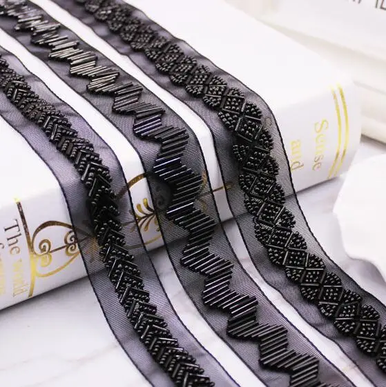 10Yards Beading Pearl Trims Beaded Ribbon For Sewing Clothing Collar Headdress Accessories Black Mesh Lace Decoration
10Yards Beading Pearl Trims Beaded Ribbon For Sewing Clothing Collar Headdress Accessories Black Mesh Lace Decoration