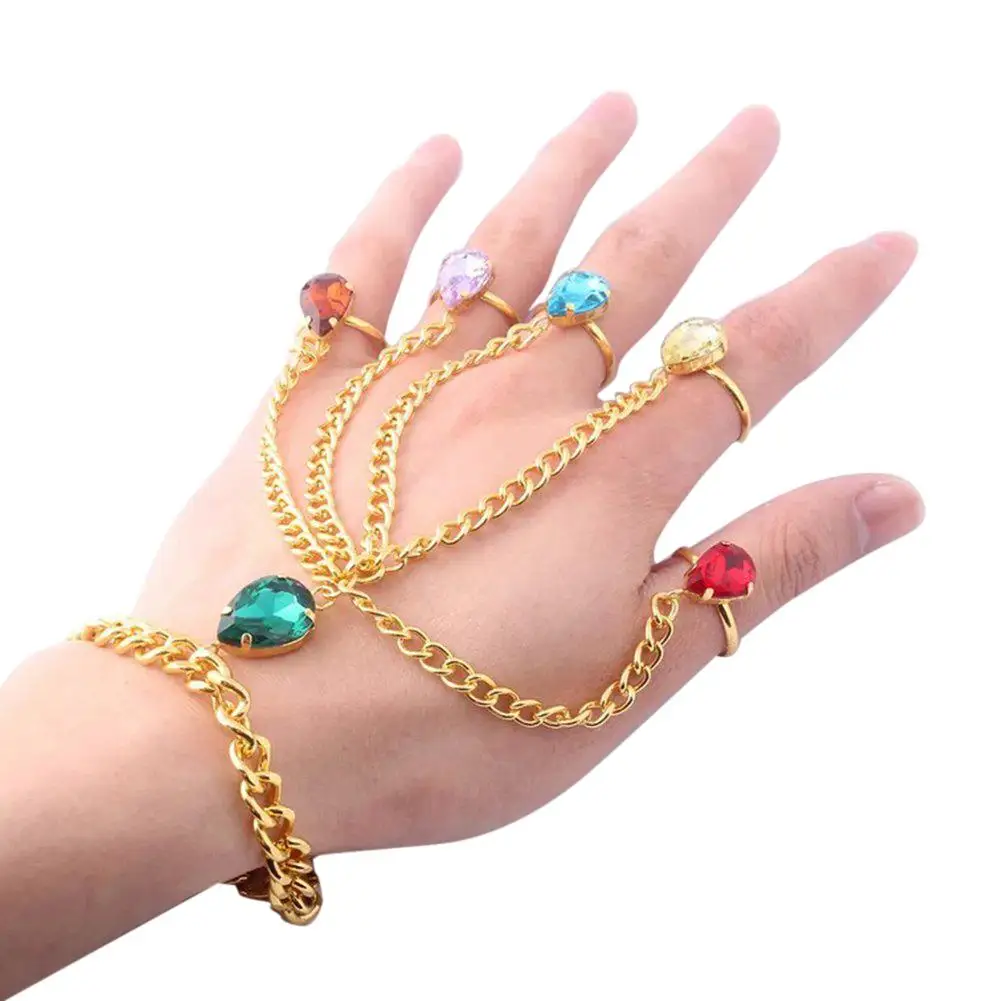 Infinite Stone Faux Gemstone Gem Costume Charm Bracelets Thanos Inlaid Bracelet Wrist Chain Wristlet Keychain Jewelry
Infinite Stone Faux Gemstone Gem Costume Charm Bracelets Thanos Inlaid Bracelet Wrist Chain Wristlet Keychain Jewelry
