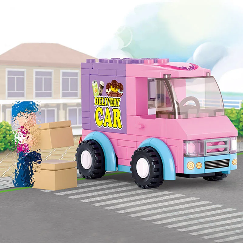 Sluban 0520 102Pcs Girl Friends Supermarket Delivery Truck Building Blocks Enlighten Figure Toys For Kids Compatible With Lego
Sluban 0520 102Pcs Girl Friends Supermarket Delivery Truck Building Blocks Enlighten Figure Toys For Kids Compatible With Lego