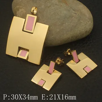 NEWEST Stainless Steel Jewelry Gold And Silver Color Pendant+Earrings Sets For women Supernova Sales SGGZCSBF
NEWEST Stainless Steel Jewelry Gold And Silver Color Pendant+Earrings Sets For women Supernova Sales SGGZCSBF