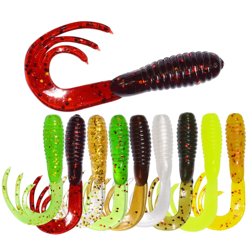 50 PCS Soft Worm Fishing Lures 38mm/0.7g Small Curly Tail Soft Lure Swimbait Artificial Bait
50 PCS Soft Worm Fishing Lures 38mm/0.7g Small Curly Tail Soft Lure Swimbait Artificial Bait