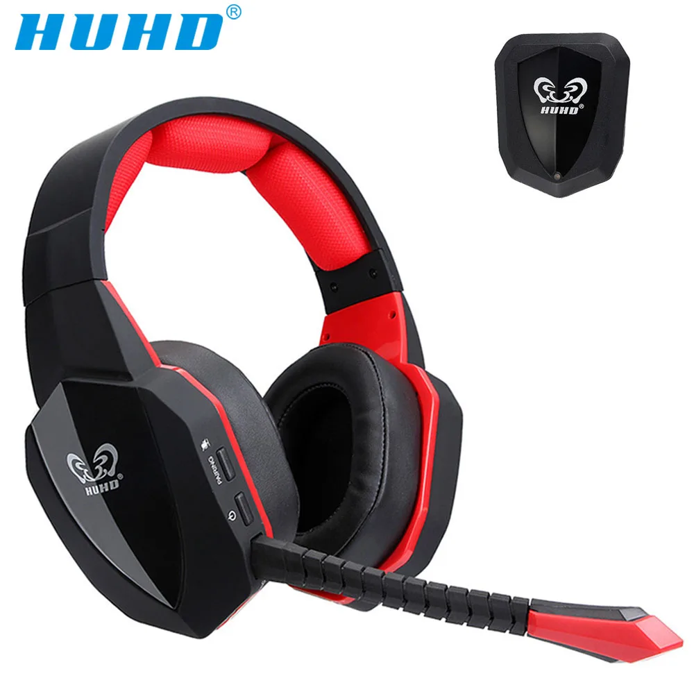 

HUHD 7.1 Surround Sound Stereo headset 2.4Ghz Optical Wireless Gaming Headset headphone for PS4 3 XBox 360 one S PC TV earphones