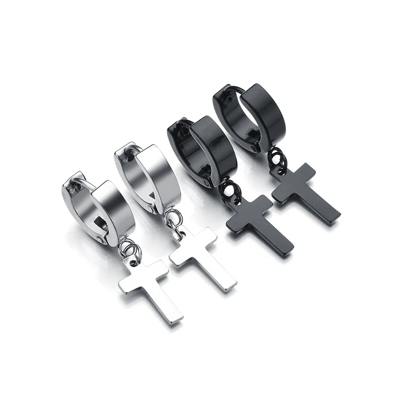 Punk Stainless Steel Black Cross Dangle Earrings For Men Women Fashion Heart Moon Drop Earring 2019 Cool Tassel Jewelry
Punk Stainless Steel Black Cross Dangle Earrings For Men Women Fashion Heart Moon Drop Earring 2019 Cool Tassel Jewelry