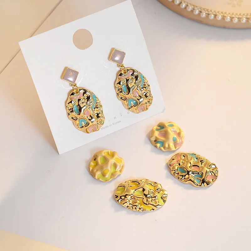 50pcs High quality Gold Color Alloy Material Oil drop Circle Oval shape Enamel Charm For Earring DIY Handmade Jewelry Making
50pcs High quality Gold Color Alloy Material Oil drop Circle Oval shape Enamel Charm For Earring DIY Handmade Jewelry Making
