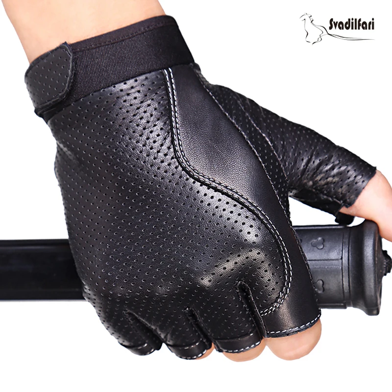 Svadilfari Fashion 2018 Men sheepskin Gloves Wrist Half Finger Driving Glove Solid Adult Fingerless Mittens Real Genuine Leather
Svadilfari Fashion 2018 Men sheepskin Gloves Wrist Half Finger Driving Glove Solid Adult Fingerless Mittens Real Genuine Leather