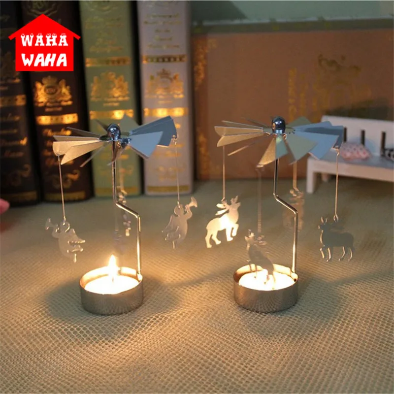 Angel/Stars Candlestick Tea Light Holder Rotate Windmill Candle Holder Christmas Tree Rotating Candles Wedding Party Home Decor
Angel/Stars Candlestick Tea Light Holder Rotate Windmill Candle Holder Christmas Tree Rotating Candles Wedding Party Home Decor