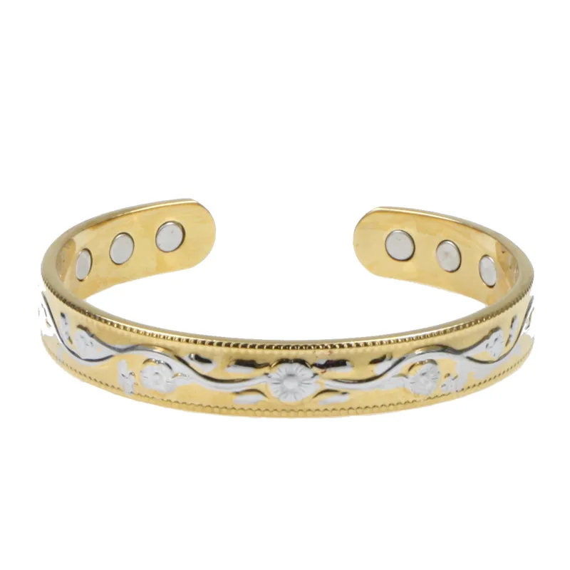 Gold Tone Copper Bracelet Charms Vintage Flower Energy Magnetic Copper Bracelet Adjustable Cuff Bracelets Bangles For Women
Gold Tone Copper Bracelet Charms Vintage Flower Energy Magnetic Copper Bracelet Adjustable Cuff Bracelets Bangles For Women