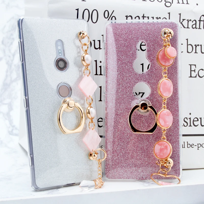 For SONY Xperia XZ2 XZ3 XZ1 Compact XZPremium Case Glitter Luxury Diamond Gem Bracelet Chain Case Ring Holder Soft TPU Case
For SONY Xperia XZ2 XZ3 XZ1 Compact XZPremium Case Glitter Luxury Diamond Gem Bracelet Chain Case Ring Holder Soft TPU Case