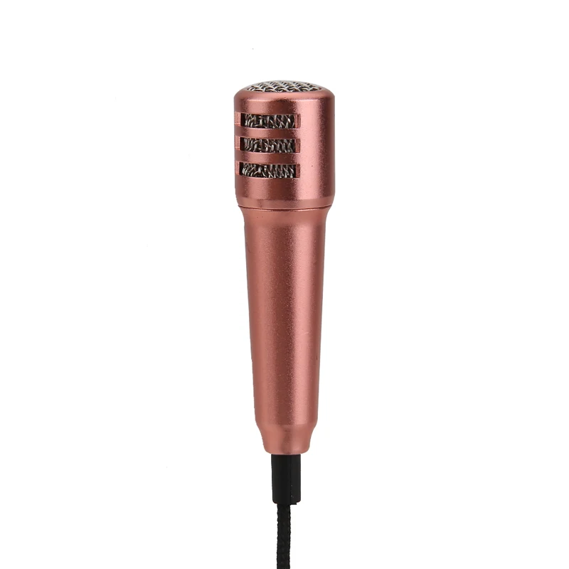 Image Portable Microphones 3.5mm Stereo Studio Recording Microphone  Portable Stereo Condenser Mic for Mobile Phone