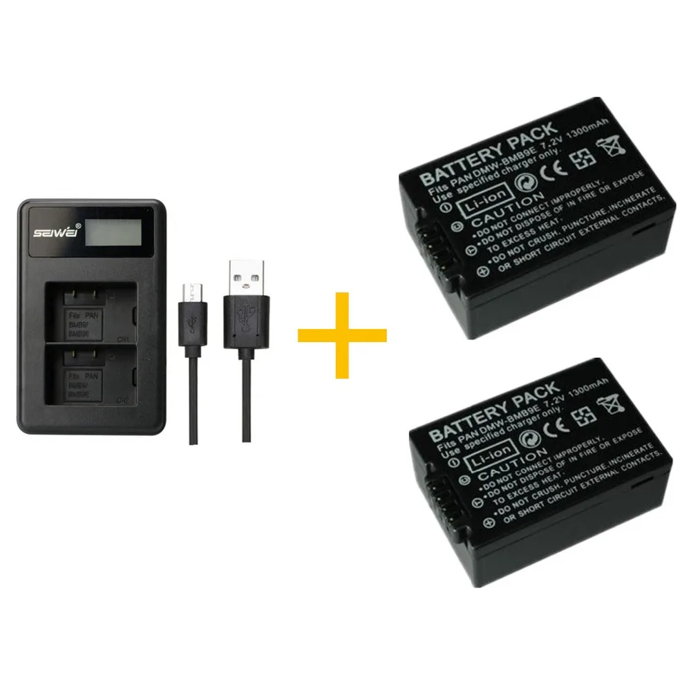 2 pcs 1300mAH BMB9 BMB9E Battery with LCD Dual BMB9 Battery Charger for Panasonic LUMIX DMC FZ40 FZ45 FZ100 FZ47 DMC 1 order
2 pcs 1300mAH BMB9 BMB9E Battery with LCD Dual BMB9 Battery Charger for Panasonic LUMIX DMC FZ40 FZ45 FZ100 FZ47 DMC 1 order