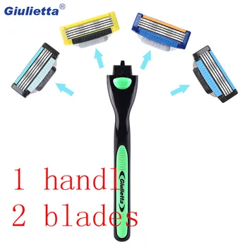 Giulietta 1 handle 2 Blades Multifunctional Razor Blades Men Facial Beard 4-Layer Blades Compatible for Giulietta Shaving Handle
Giulietta 1 handle 2 Blades Multifunctional Razor Blades Men Facial Beard 4-Layer Blades Compatible for Giulietta Shaving Handle