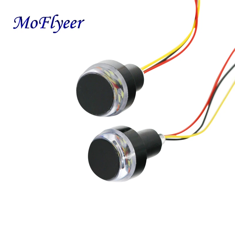 MoFlyeer LED 12V Motorcycle Handlebar End Turn Signal Light Motorbike Handle Bar Grip Plug Side Marker Lamp Accessory
MoFlyeer LED 12V Motorcycle Handlebar End Turn Signal Light Motorbike Handle Bar Grip Plug Side Marker Lamp Accessory
