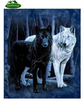 YUMEART 5D DIY Diamond Painting Black &White Wolf Lovers Crystal Diamond Painting Cross Stitch Needlework Forest Home Decorative
YUMEART 5D DIY Diamond Painting Black &White Wolf Lovers Crystal Diamond Painting Cross Stitch Needlework Forest Home Decorative