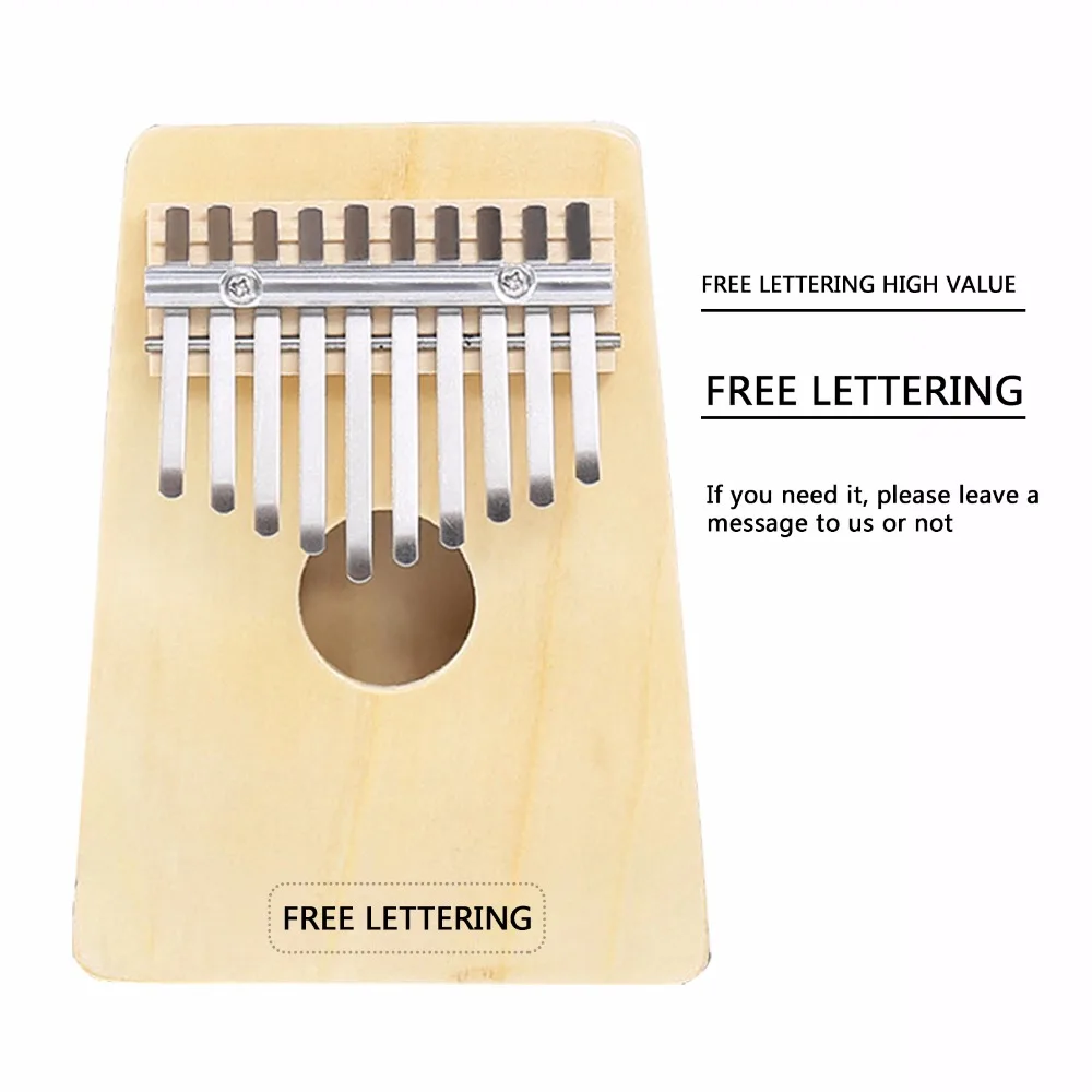 Free Lettering 10 Keys Kalimba Mbira Likembe Sanza Thumb Piano Hollow Thumb Finger Piano African Traditional Music Instrument
Free Lettering 10 Keys Kalimba Mbira Likembe Sanza Thumb Piano Hollow Thumb Finger Piano African Traditional Music Instrument