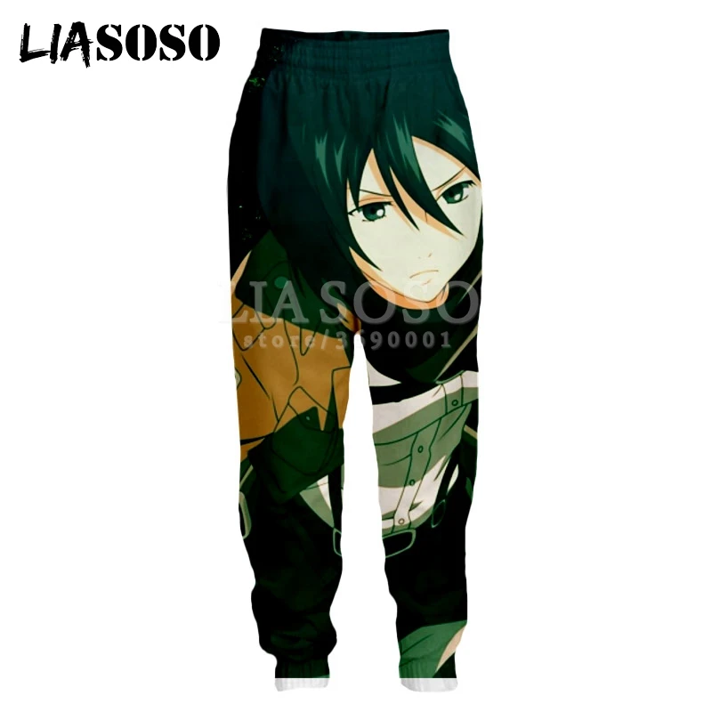 LIASOSO 2018 3d Print Men Women Sweatpants Attack on Titan Shingeki No Kyojin Casual Harajuku Sweat Pants Joggers pants X0801
LIASOSO 2018 3d Print Men Women Sweatpants Attack on Titan Shingeki No Kyojin Casual Harajuku Sweat Pants Joggers pants X0801