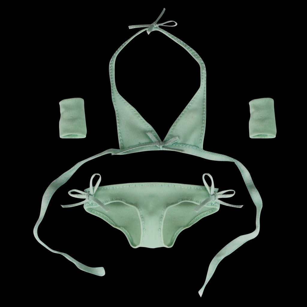 1/6 Female Underwear Sexy Bikini Swimsuit Clothing Set Green Figure Body Collection Accessories for Cy Girls TTL BBI 1/6 Female Underwear Sexy Bikini Swimsuit Clothing Set Green Figure Body Collection Accessories for Cy Girls TTL BBI