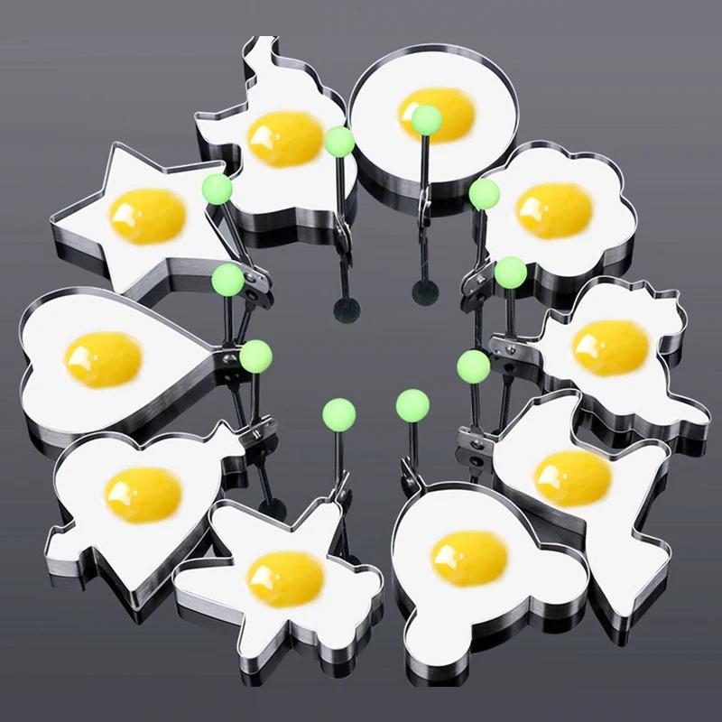 10Pcs/set Stainless Steel Fried Egg Pancake Shaper Omelette Mold Mould Frying Egg Cooking Tools Kitchen Accessories Gadget Rings
10Pcs/set Stainless Steel Fried Egg Pancake Shaper Omelette Mold Mould Frying Egg Cooking Tools Kitchen Accessories Gadget Rings