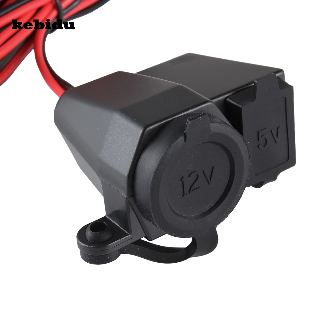 kebidu Waterproof Integration 12V USB Cigarette Lighter Power Outlet Socket 5V USB Port Power Charger for Motorcycle Motor
kebidu Waterproof Integration 12V USB Cigarette Lighter Power Outlet Socket 5V USB Port Power Charger for Motorcycle Motor